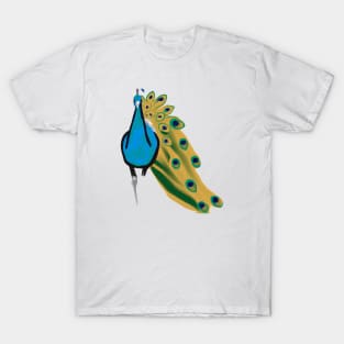 Cute Peacock Drawing T-Shirt